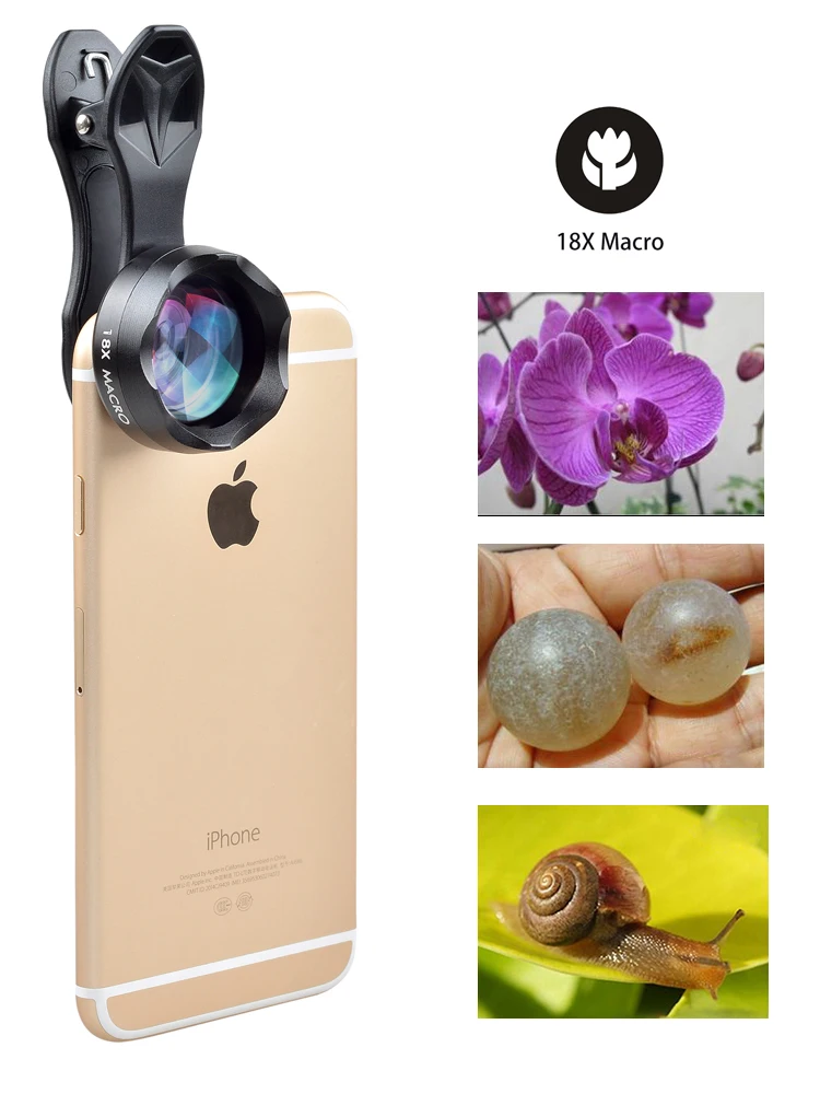Cheap Price APEXEL HB18X 4K HD 18X Macro Glass Photography Lens for Mobile Phone |