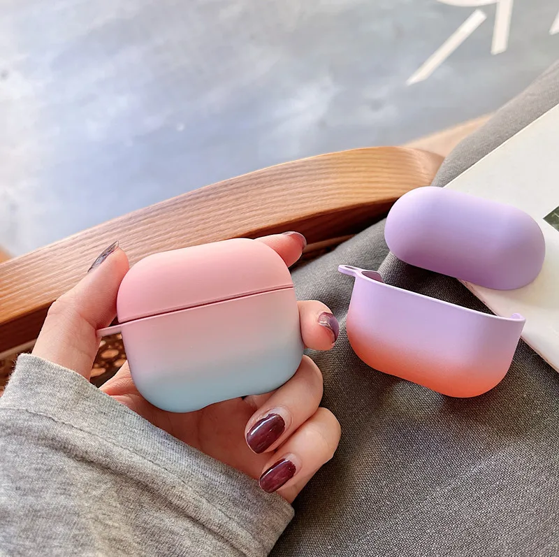 Gradient Candy colors For Lenovo thankplus LP40 Case Hard Shell Love Wireless Earphone Accessories Cover Couples |