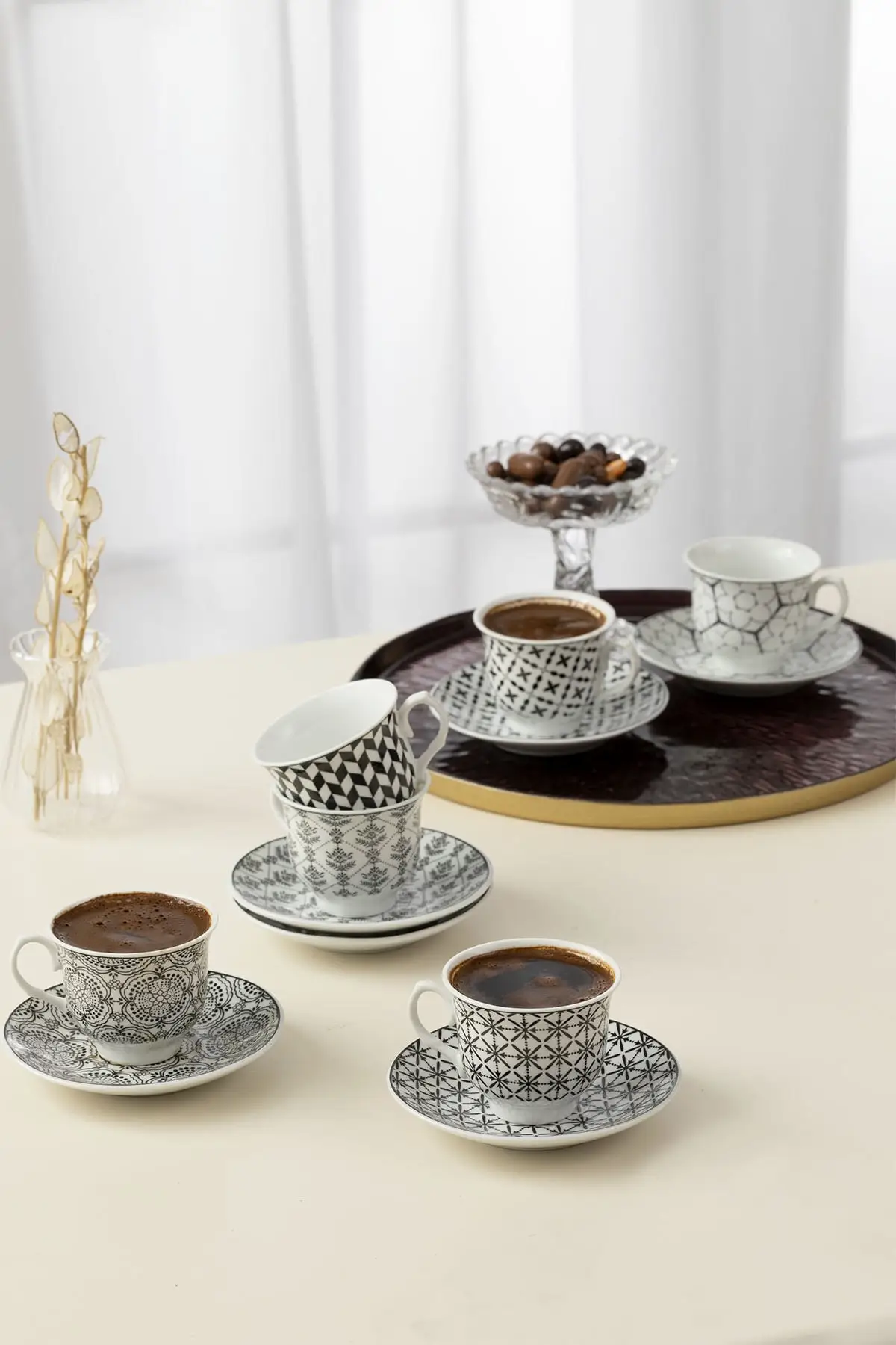 

Carey Porcelain 6'lı Coffee Cup Pad 90 ml Black