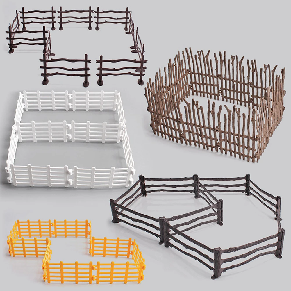 10Pc/Set Fence Decoration Model Simulation Farm Ranch DIY Sa