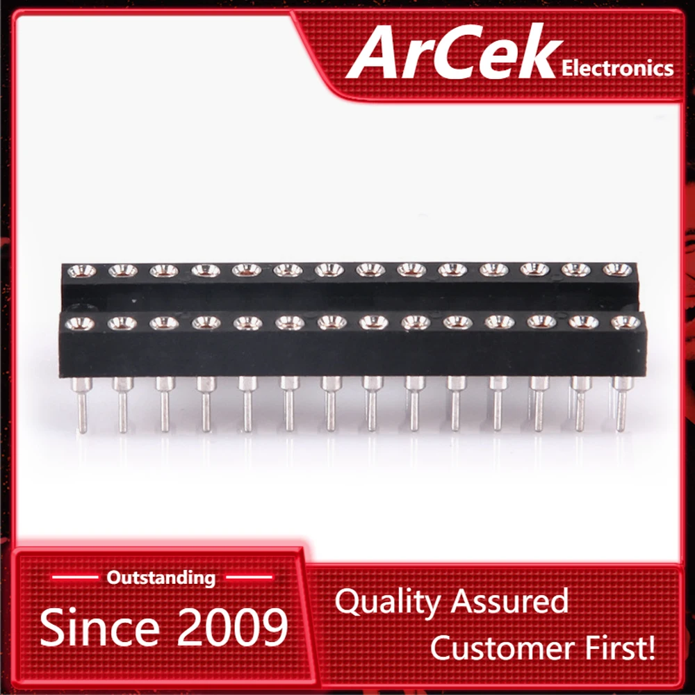 10 шт., 28 контактов, 28 контактов, DIP SIP, круглые ИС-розетки, адаптер, паяльный тип, узкий тип, набор «сделай сам»