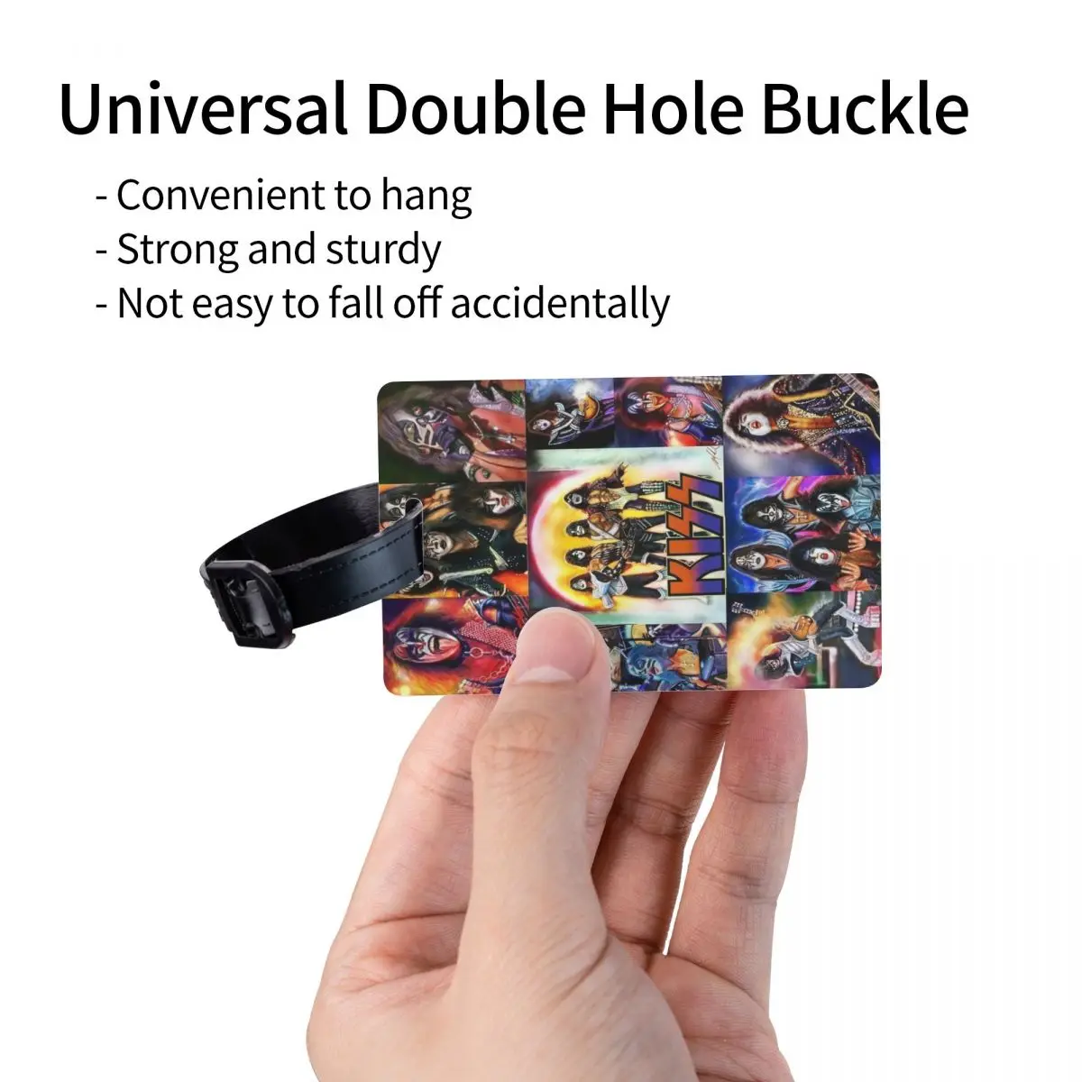 Пользовательские KISSs Rock &amp Roll All Nite Party Багажная бирка Тяжелый металлический