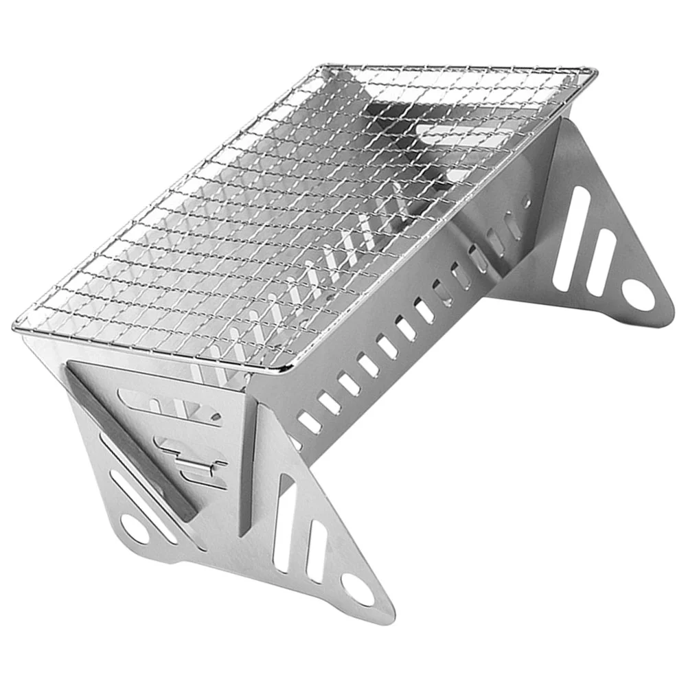 

Camping Stove Portable Grills Outdoor Barbecue Tool Bbq Stainless Steel Supply Foldable Rack