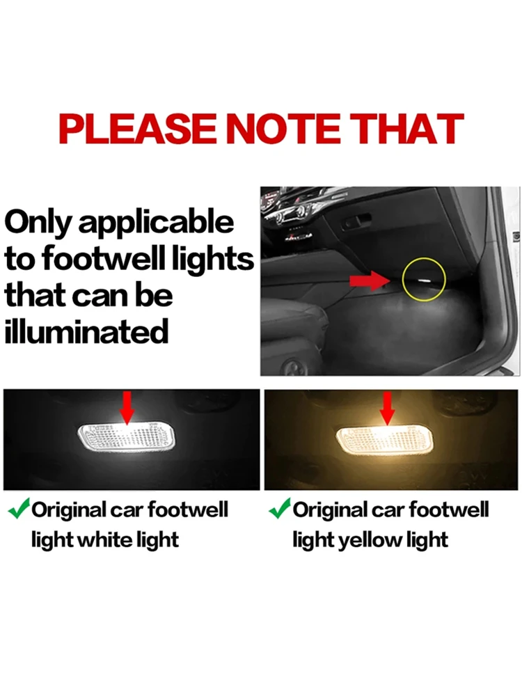 Для VW Arteon 3H 2017 2018 2019 2020 2021 2022 светодиодный Автомобильная атмосферная лампа Footwell