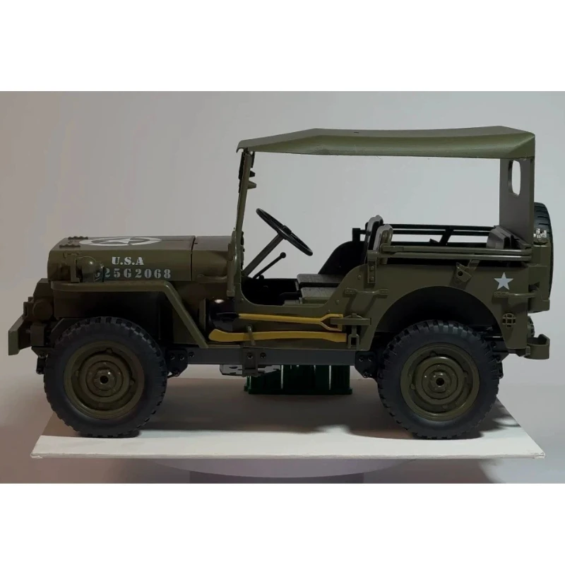 Фото Крыша-тент для радиоуправляемого краулера JJRC 1/10 Willys Jeep, военная модель, неразрушающая установка, аксессуар для тюнинга радиоуправляемых машин №4