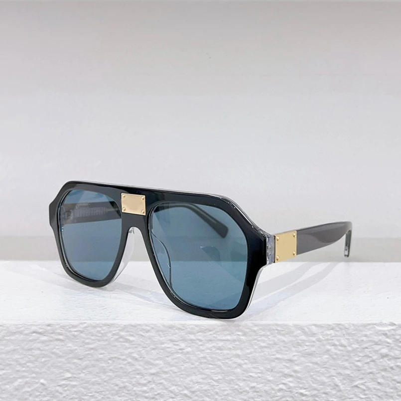 

5 Colors New Acetate Square Large Frame Women's Sunglasses 4433 Fashion High Quality Men's Glasses Anti UV400 Black Grey Blue