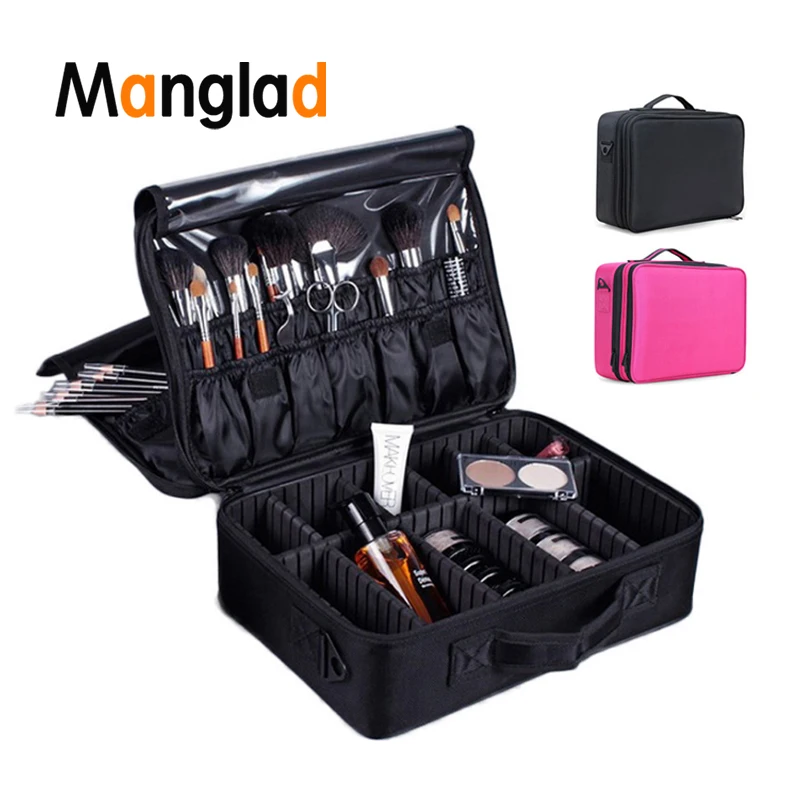 

Female Brand Profession Makeup Case Fashion Beautician Cosmetics Organizer Storage Box Nail Tool Suitcase For Women Make Up Bag