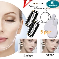 5 pairs invisible women beauty anti wrinkle slimming chin v shape line lifting stickers face lift tape skin care tools