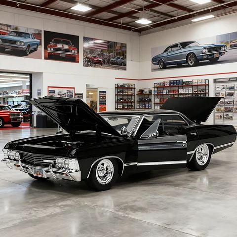 JADA 1:24 IMPALA SS SPORT SEDAN 1967, легкосплавный автомобиль, литье под давлением и игрушечный транспорт, модель автомобиля, миниатюрная масштабная модель автомобиля для детей