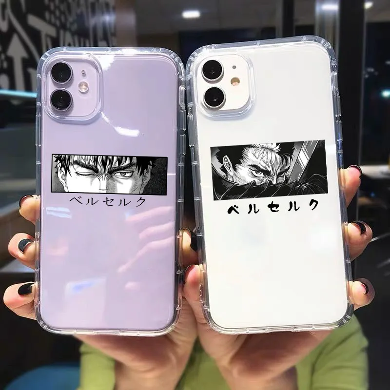 Аниме Чехол Berserk для телефона iPhone 11 12 13 mini pro XS MAX 8 7 6 6S Plus X XR мультяшный меч гэтсу |