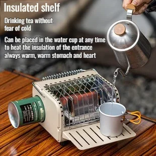 Портативный уличный газовый обогреватель для кемпинга грелка рук мини-бездымная