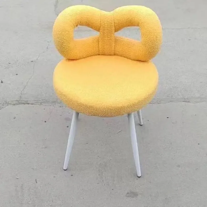 Роскошные Современные Простые искусственные стулья для макияжа девушек спальни