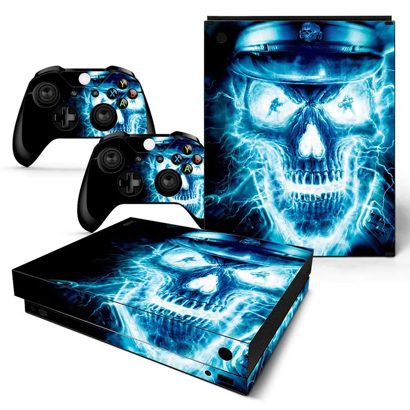 Персонализированный череп для XBOX ONEX Skin хозяйства + 2 наклейки для контроллера, матовые наклейки для Xbox One X, виниловые наклейки (art.: 3920c8f33d461) - 3920c8f33d461