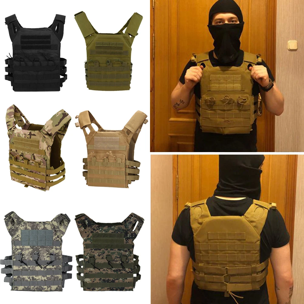 

600D Oxford Cloth Body Molle Armor Adjustable Sticker Combat Vest Lightweight Combat Molle Vest Water-repellent Jungle Equipment