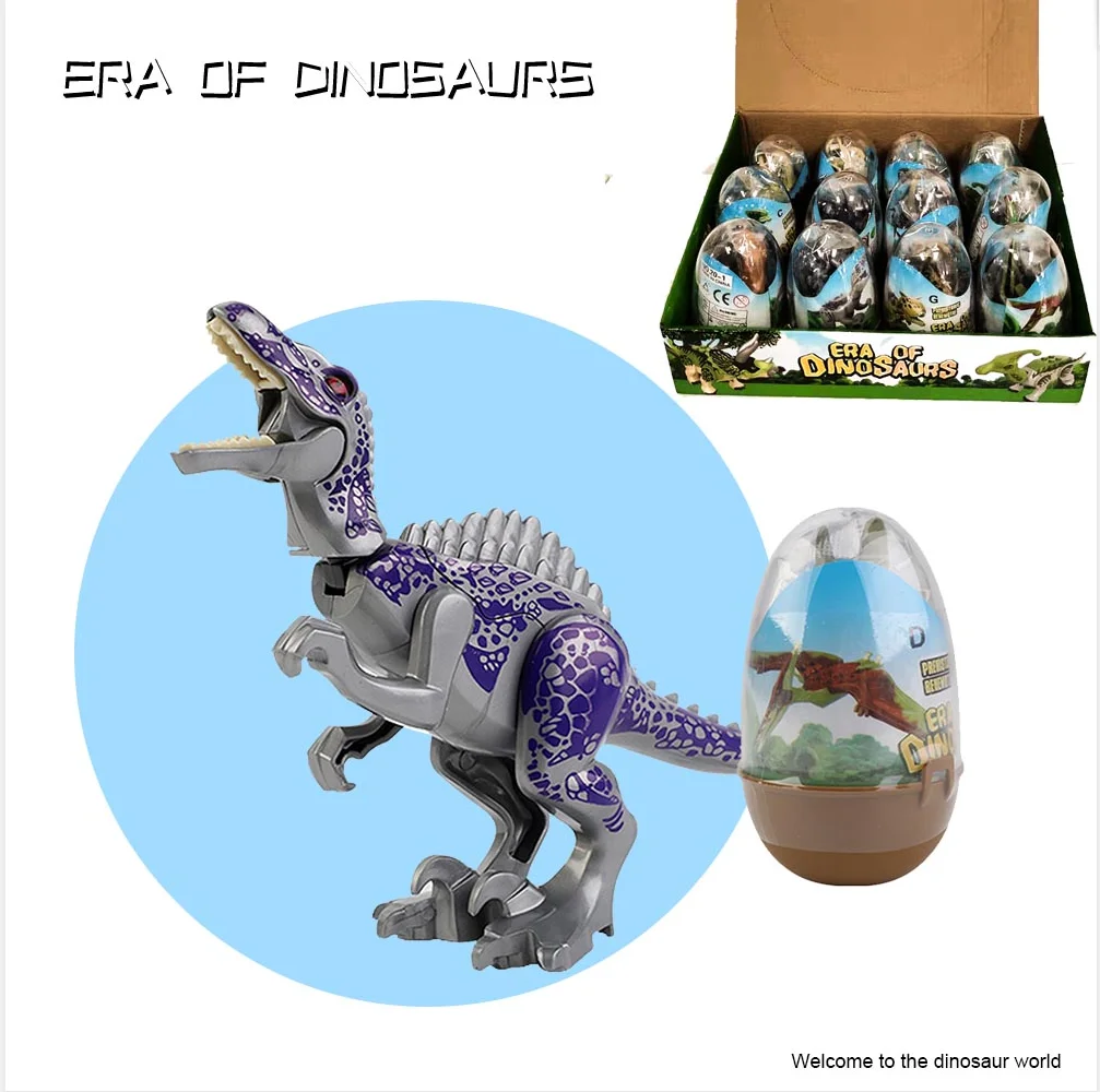 

Игрушки в виде Яйца динозавра Юрского периода, креативные сборные кирпичи, Ранняя игрушка динозавра для мальчиков, детские подарки