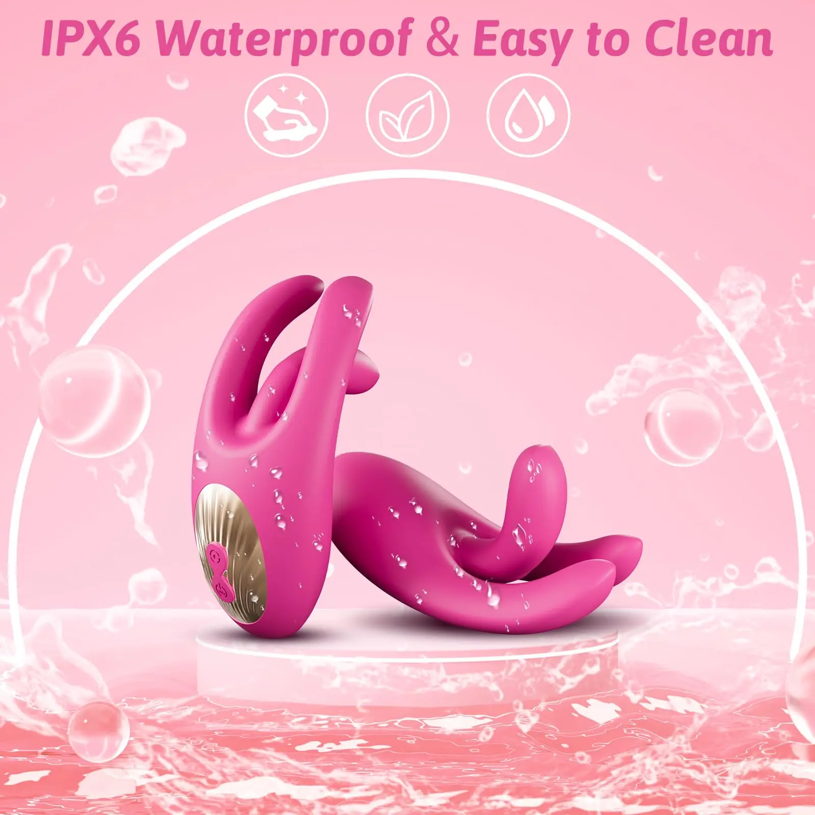 Вибратор для клитора точки G вибрирующий вибратор сосков с тремя пальцами