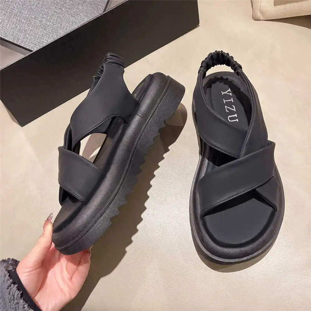 strips Height Increasing black sandal sneakers blue ladies shoes Summer women's slippers sport everything tenes unusual YDX2
