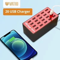 vatid 20 port 100w usb charger power adapter desktop fast charging dock station for apple iphone ipad samsung huawei smartphone