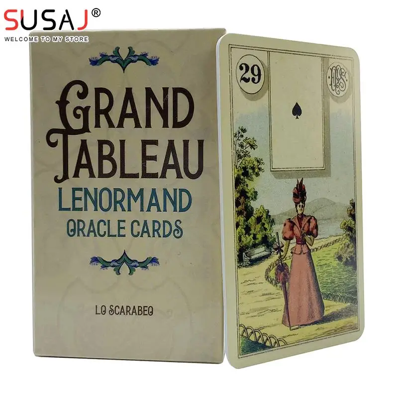 

Grand Tableau Lenormand Oracle Cards 36 Card Oracle Deck Family Party Fun Tarots Divination Tarot Cards Board Game карты таро