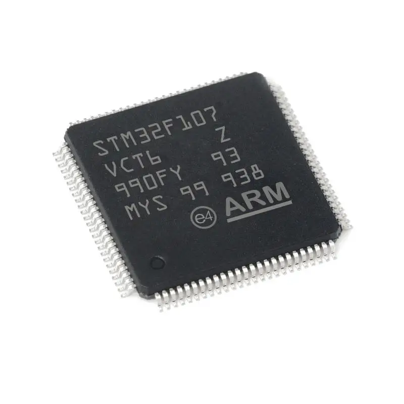 

32-битный микроконтроллер STM32F107VCT6, чиповая упаковка LQFP100, новый и оригинальный