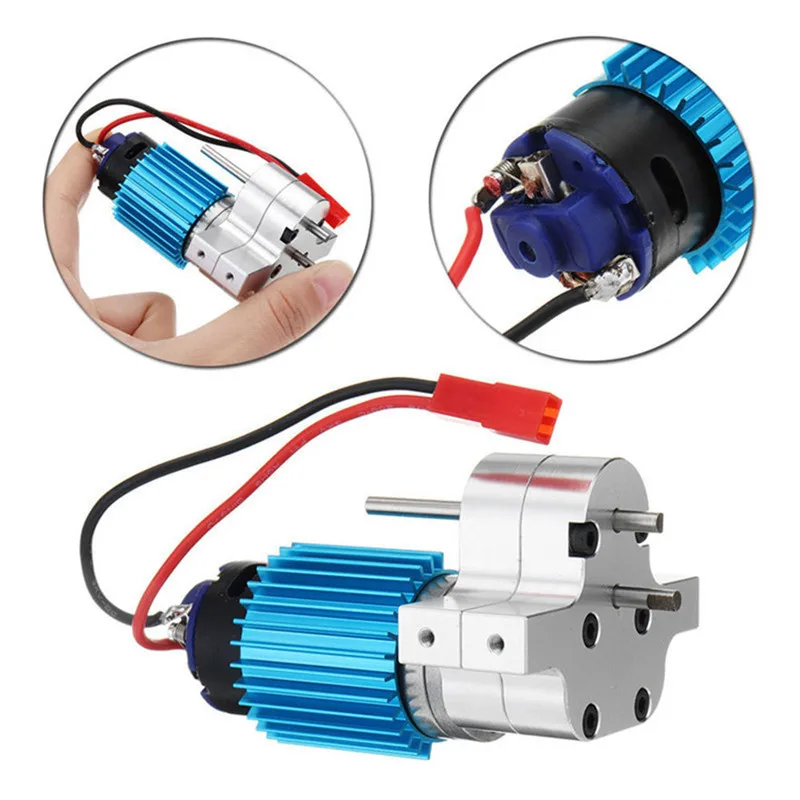 

Metal Upgrade Gearbox 370 Motor For WPL C14 C24 B14 B16 B24 B36 MN D90 D96 D91 D96 99S HengLong JJRC FeiYu RC Car Parts