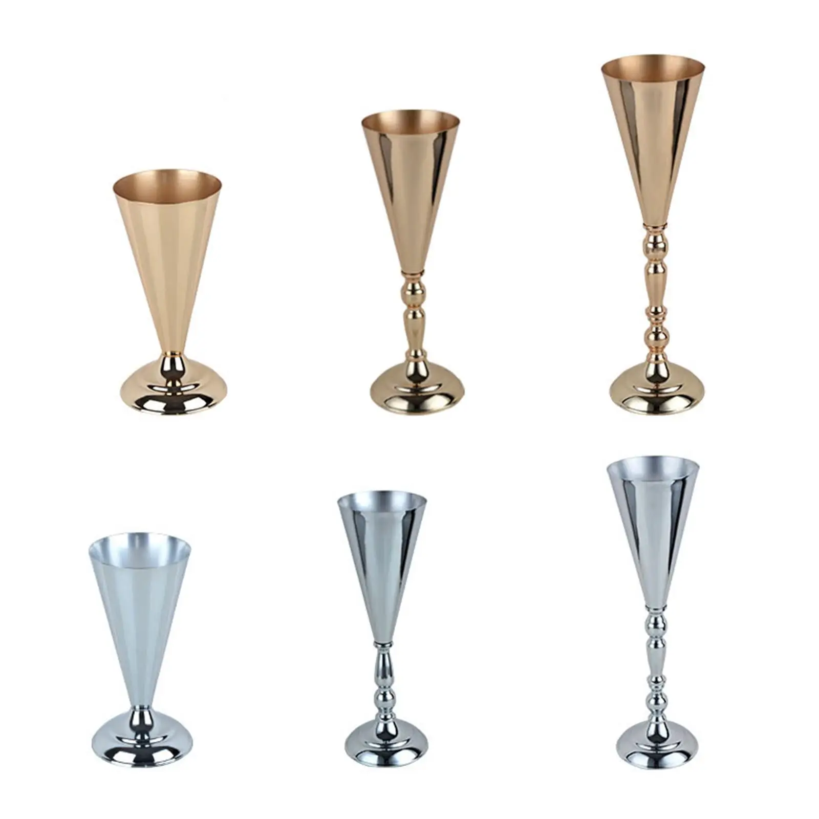 

Tabletop Luxury Flower Vase Decorative Vases Artificial Flower Arrangements Ornament Metal for Wedding Home Party Anniversary