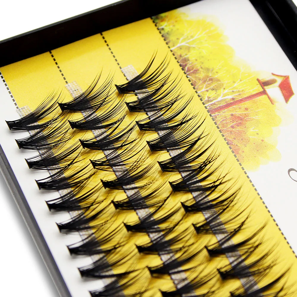 Оптовая продажа 20D/30D ресницы для наращивания натуральные длинные черные 3D