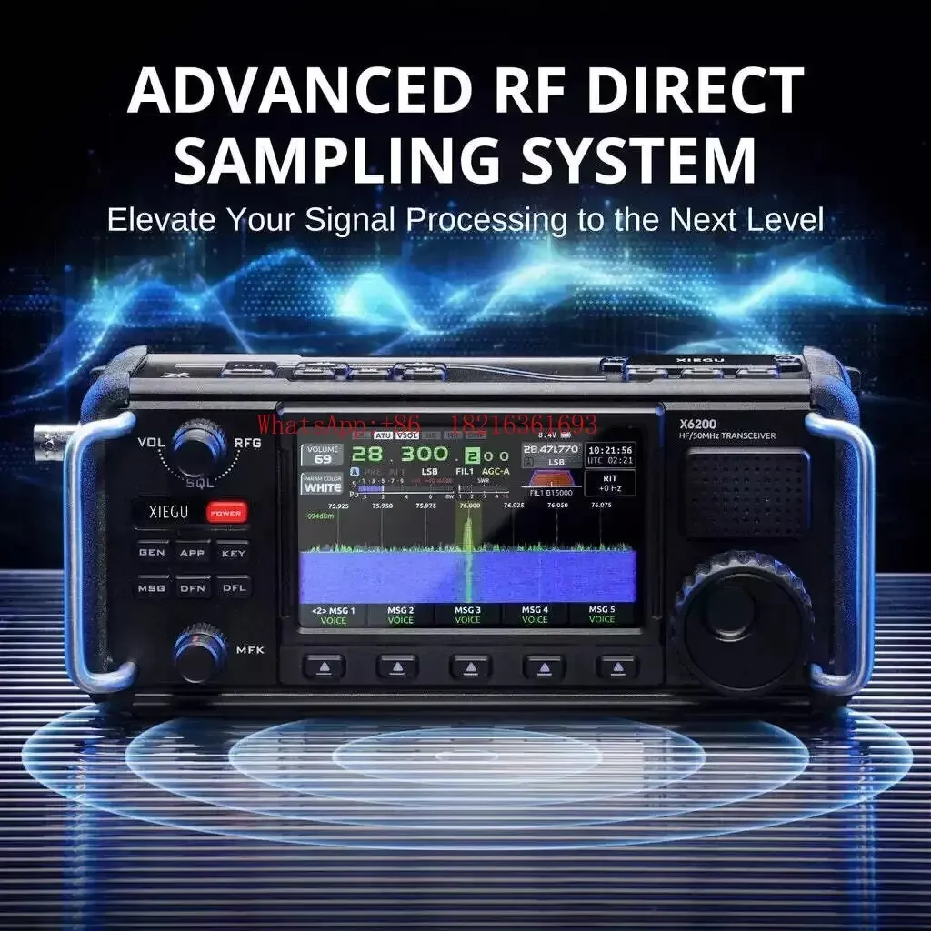 2026 GOOD XIEGU X6200 SDR HF50МГц Портативная коротковолновая радиостанция с полным набором режимов SSBCWAMFM + экран (art.: 3920da496b6d3) - 3920da496b6d3