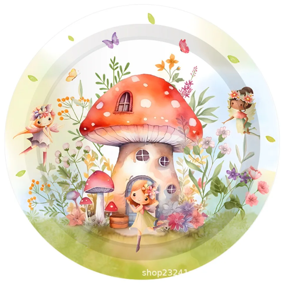 Одноразовая посуда в виде грибов