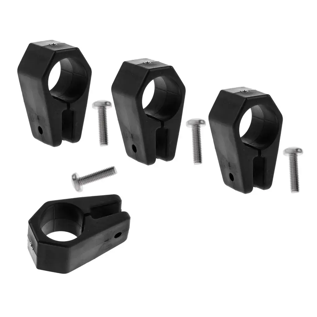 

4pcs Boat Top Fitting Black Nylon Jaw Slide " (25mm) OD Tube