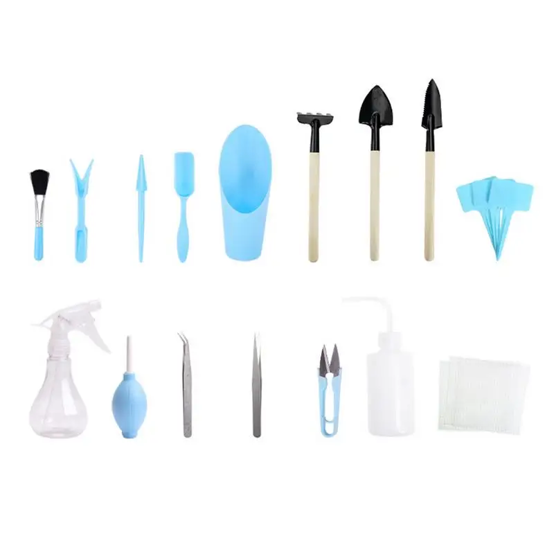 

Succulent Tools Set 14/16 Pcs Mini Garden Hand Tools Set Succulent Care Kit For Succulent Miniature Gardening Plant Potting