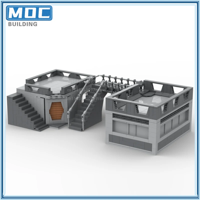 Фильм Космические сценыРеспублика База Moc Строительный блок Диорама Уличный вид