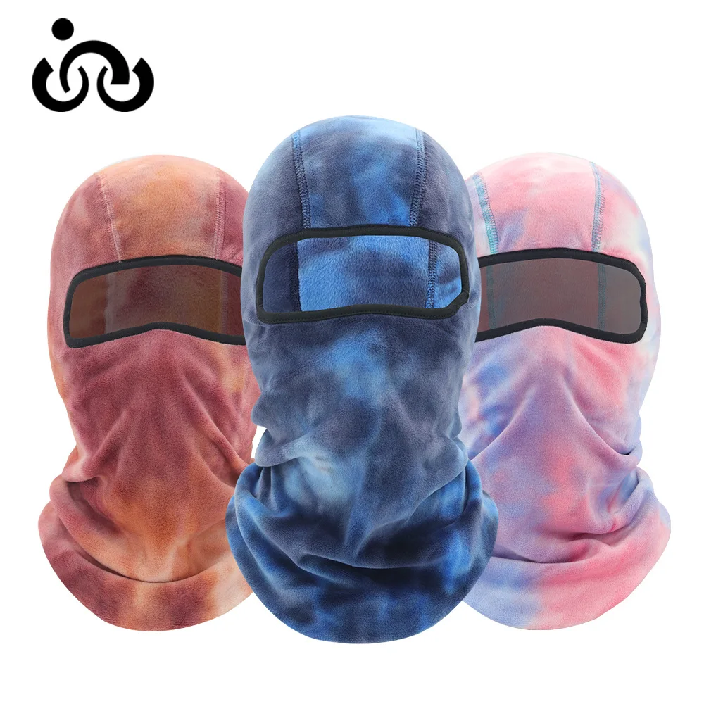 

Go-again Autumn and winter facemask tie-dye outdoor cycling hiking skiing warmth locking headgear balaclava