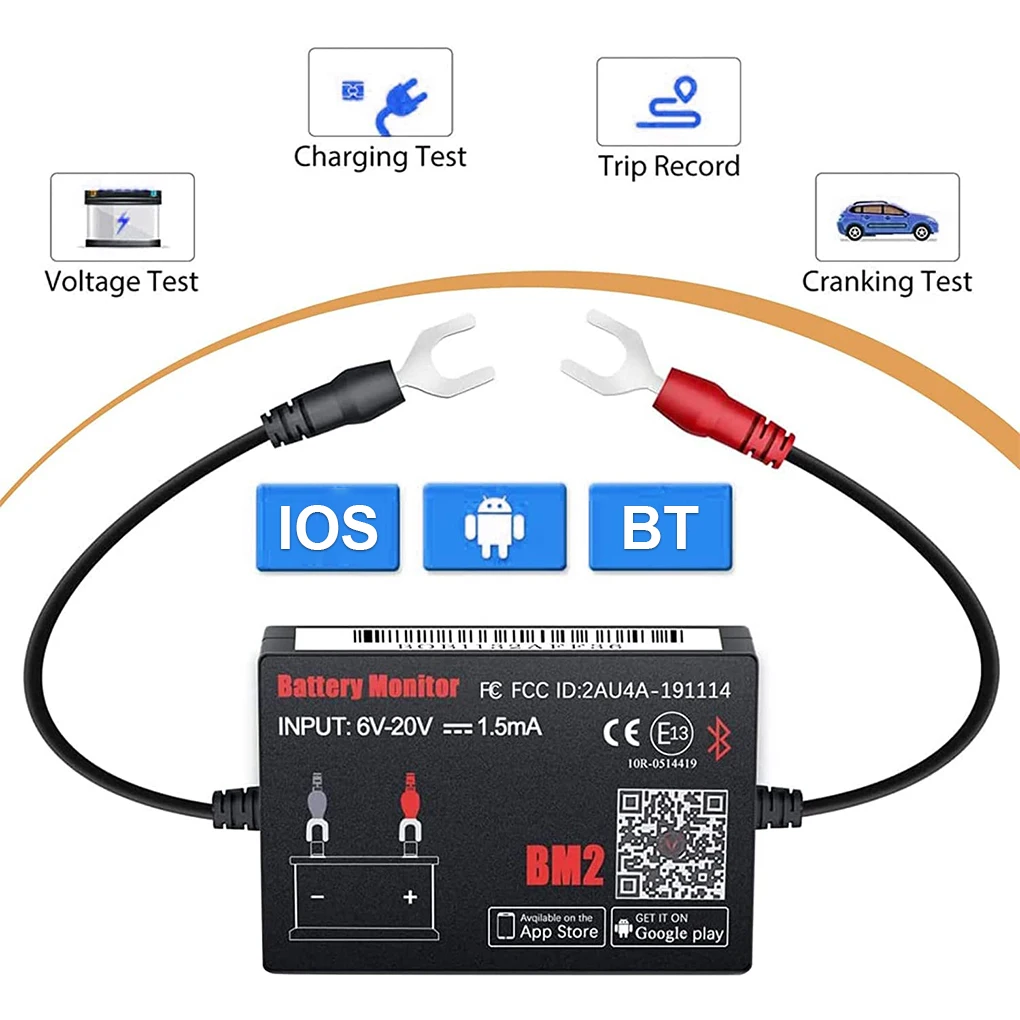 

Battery Detector Plastics Circuit Protection Universal Testing Device Digital Automotive Car Supplies Diagnostic Volt Analyzer