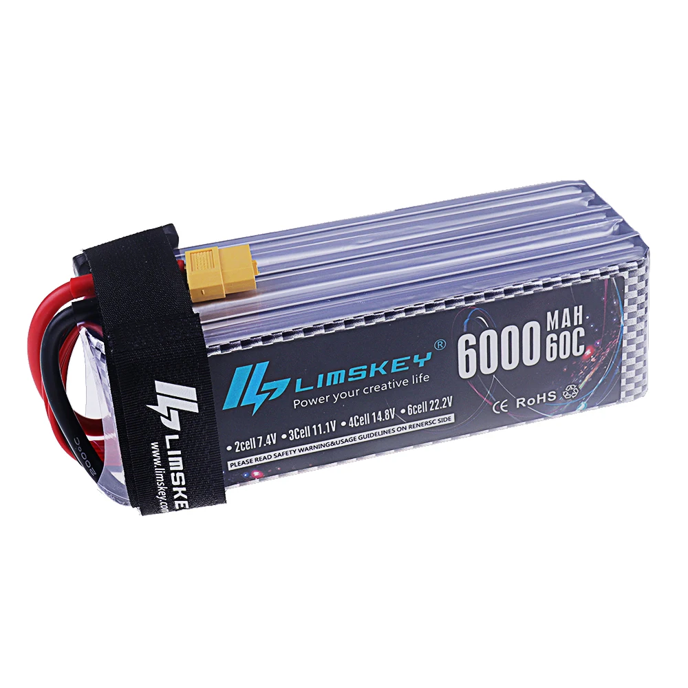 6S 22 2 В Lipo аккумулятор 6000 мАч 60C для дрона RC автомобиля вертолет квадрокоптер танк