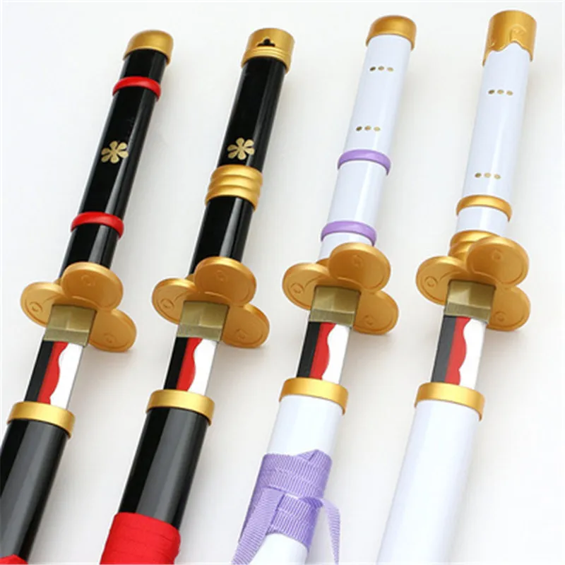Newest Cosplay OP Roronoa Zoro104cm Katana Purple Ghost Black/White Yama Demon  2nd Kitetsu Sauron Weapon Wood Sword
