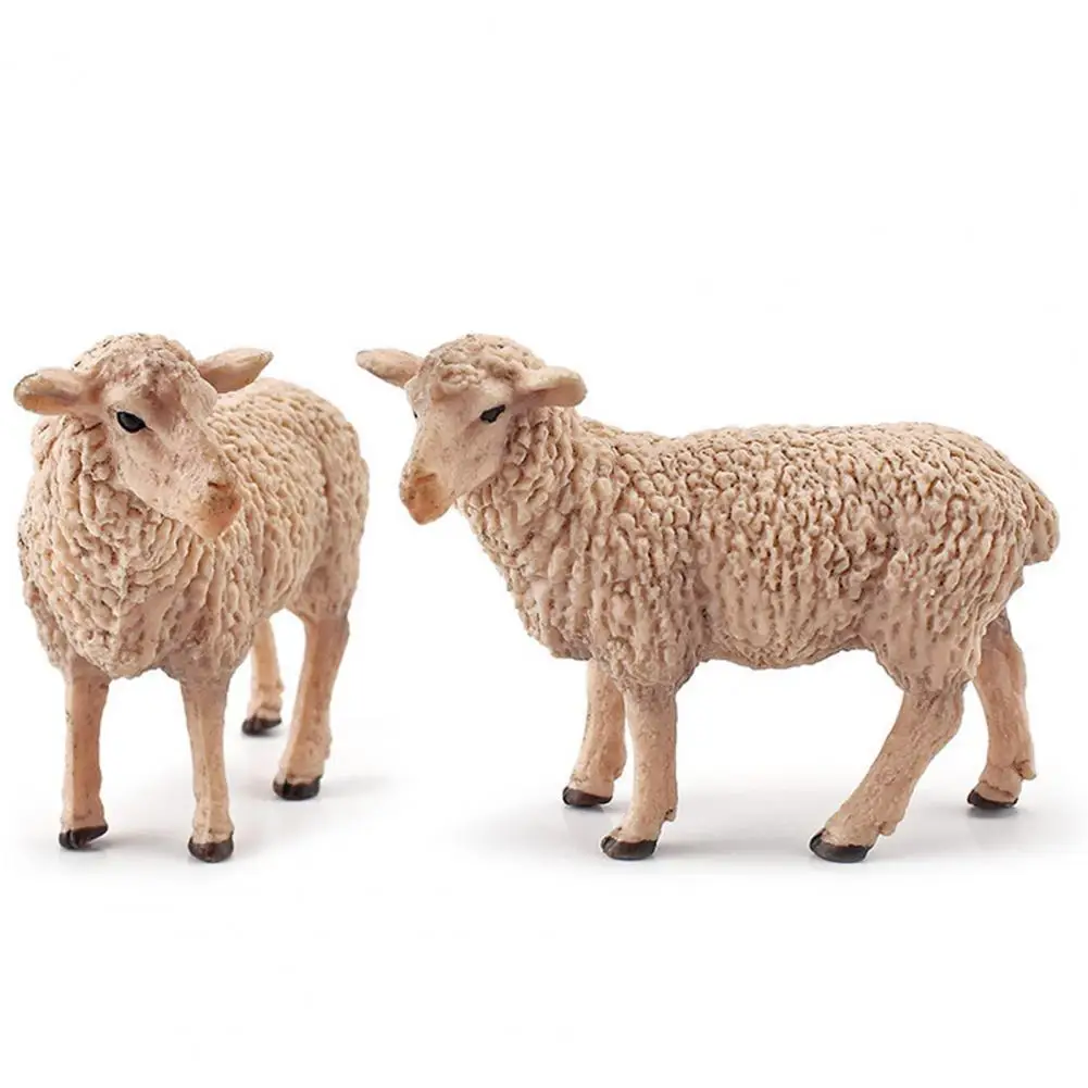 

Desktop Ornament Durable Donkey Alpaca Red Deer Sheep Animal Model Toys for Dormitory