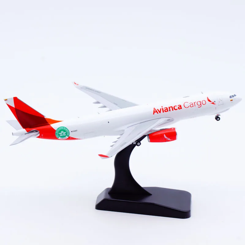 Фото Коллекционная модель самолета LH4364 из сплава, подарок, JC Wings 1:400, Avianca Cargo Airbus A330-200F, литая под давлением, N332QT, с подставкой №1