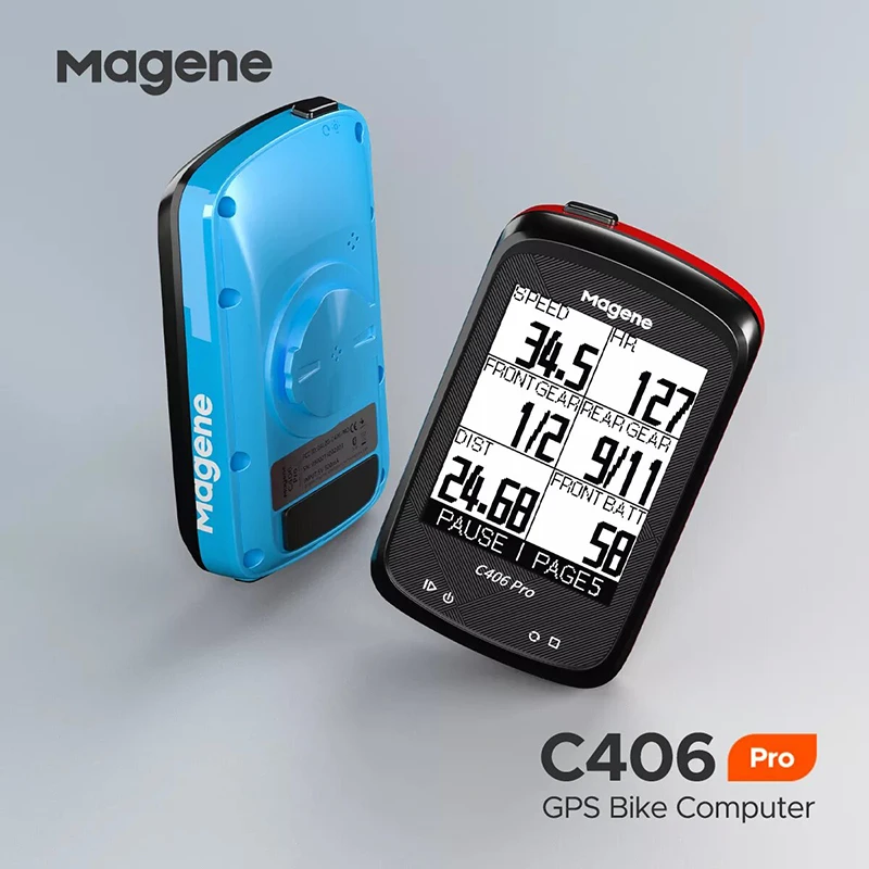 

Magene C406 Pro Design Bike Computer Waterproof GPS Wireless Smart Mountain Road Bicycle Monito Stopwatchring Cycling Data APP