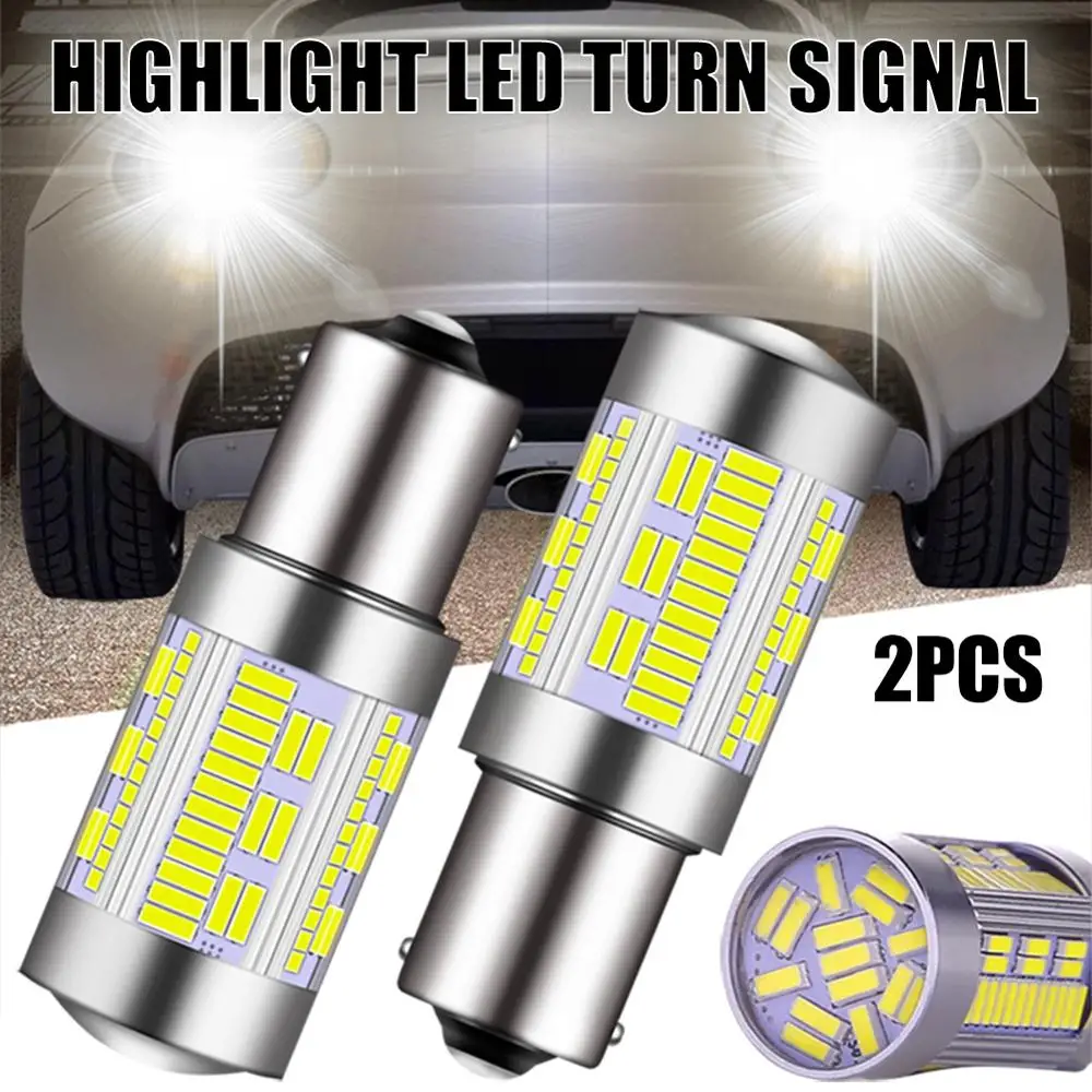 

New 2PCS Car LED Turn Signal 1156 PY21W LED Canbus Bulb 4014 105SMD LED For Reverse Turn Signal Light No Hyperflash Tail Light