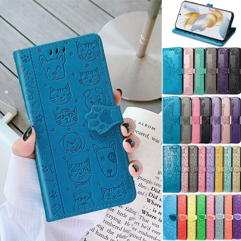 

NokiaG60 Case on For Nokia G60 G22 Case NokiaG22 Leather Wallet Phone Cover Funda Flip Stand Coque Etui Card Slots Casing