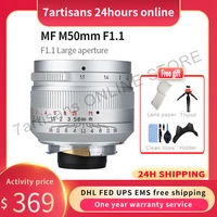 7 artisans 50mm f1 1large aperture paraxial m mount lens for leica cameras m m m240 m3 m5 m6 m7 m8 m9 m9p m10 free shipping