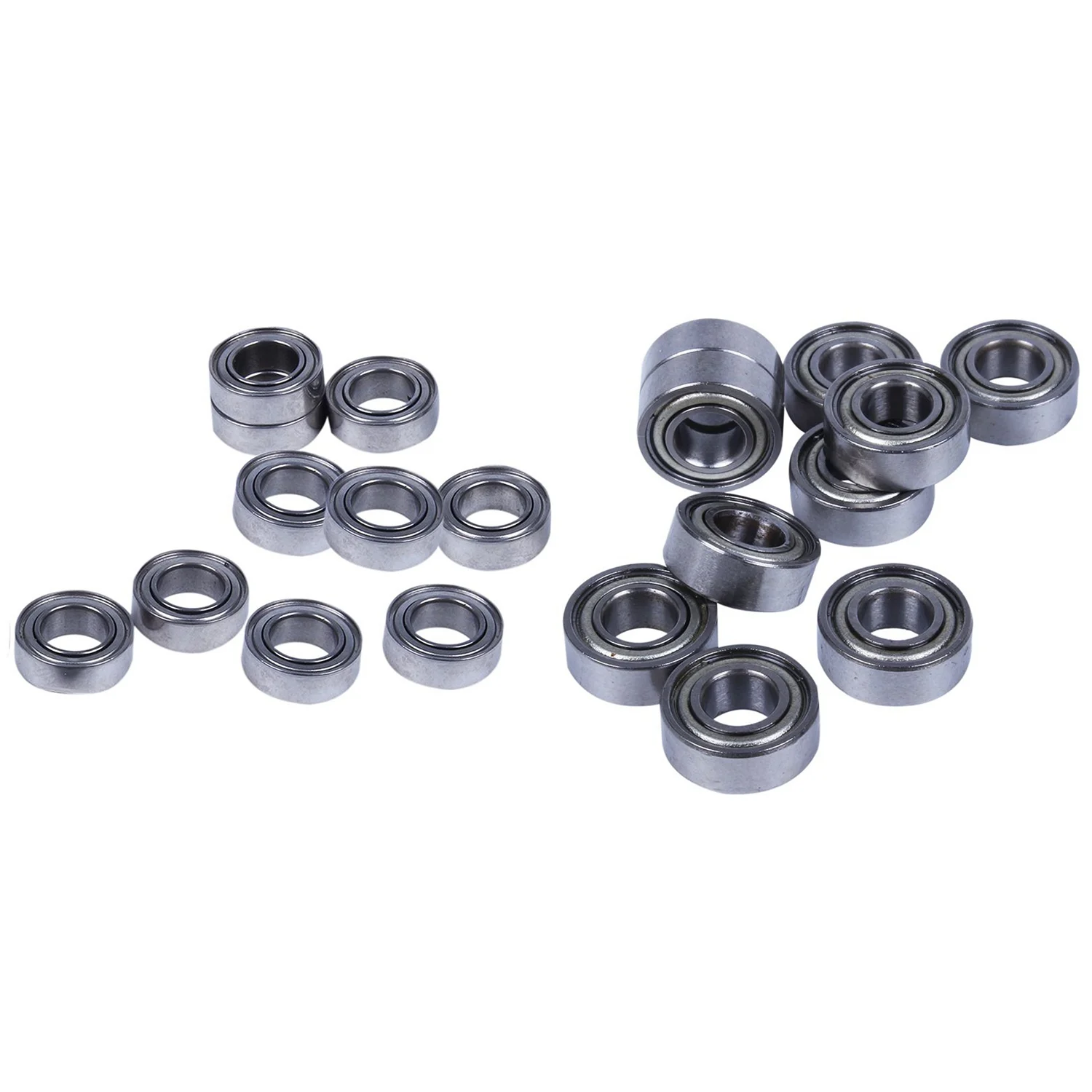 

10Pcs Miniature Sealed Metal Shielded Metric Radial Ball Bearing Model: MR115 ZZ 5X11X 4MM & 10Pcs MR95-ZZ 5X9X3mm