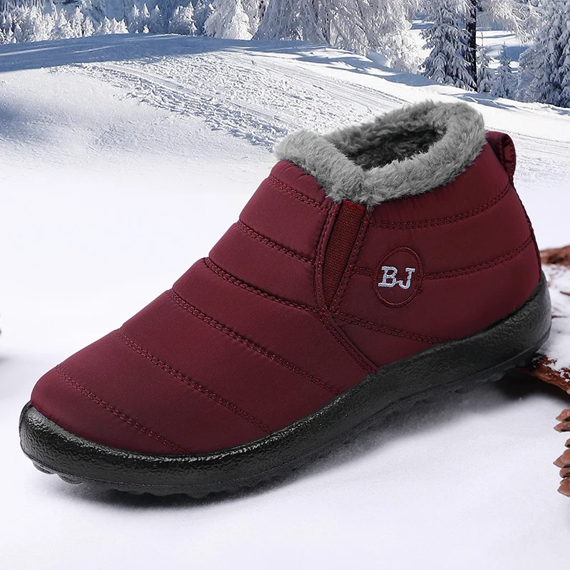 Sneakers Winter Walking Shoes Ladies Snow Boots Plush Warm Men Outdoor Casual Sneakers Waterproof Unisex Boots