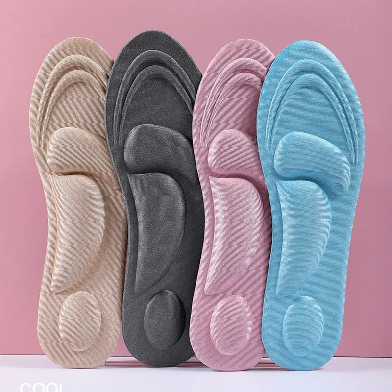 

4d foot arch sports insole men's breathable sweat absorption shock absorption non-slip deodorant high elastic heel air cushion