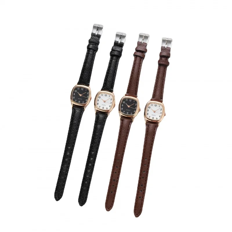 INS Square Watch Imitation Leather Belt Pin Buckle Quartz Watch Women's Fashion All-Match Women's Watch