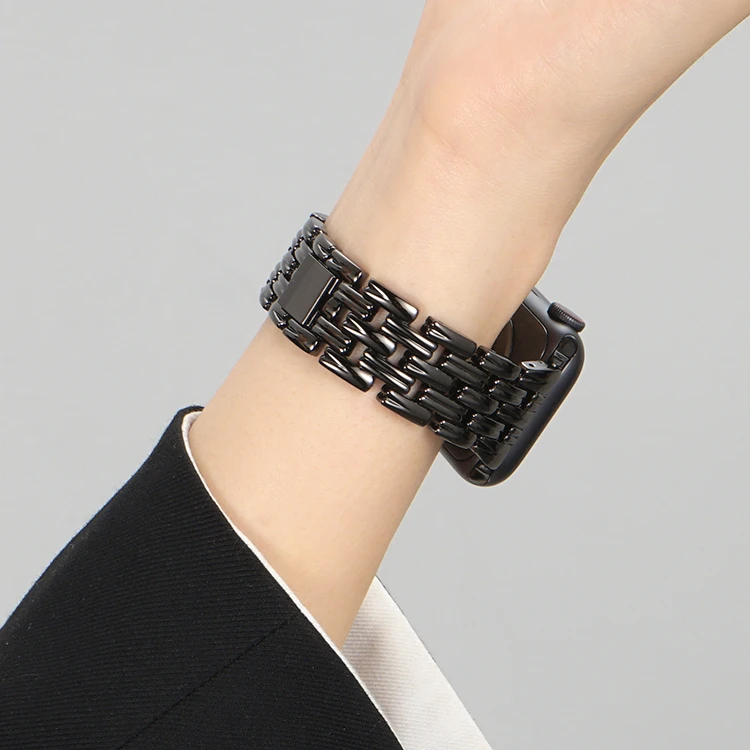 For Apple Watch7 Watch Strap Apple Watch 8 Generation Iwatch654321se Metal Watch Strap Advanced Sense Chain 45/41/40/44mm