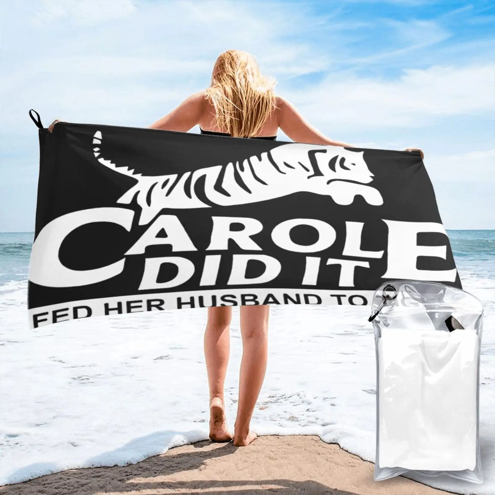

Carole Made It Raised Her Husband Beach Towel Beachwear Kitchen Towels Bathrobe Woman For The Beach Hand Towel Bath And Shower