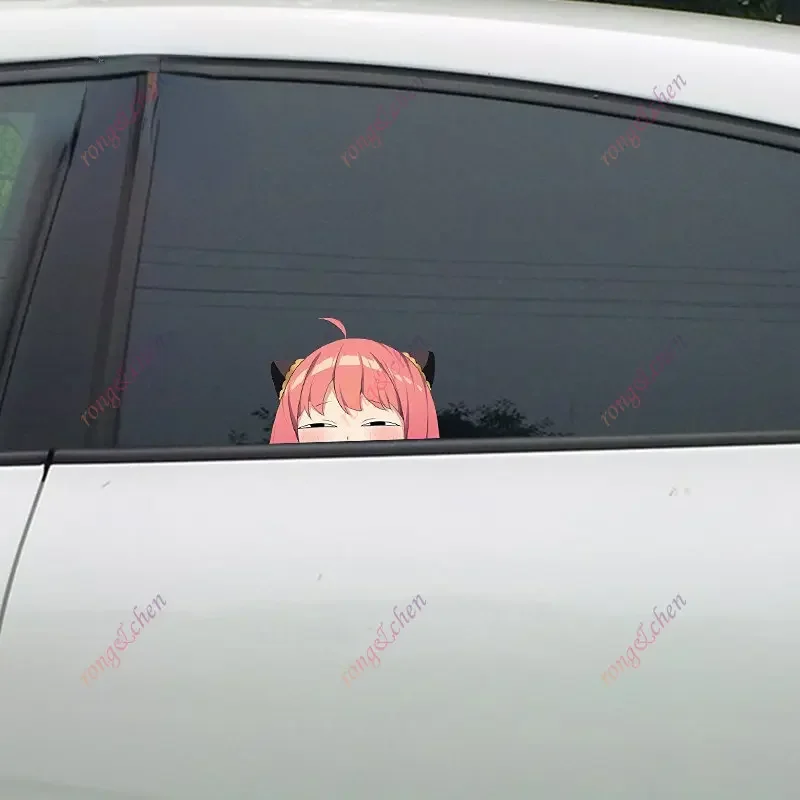 Мультяшная наклейка на автомобиль для девочек Spy X Family Eyes Slap автомобиля мотоцикла