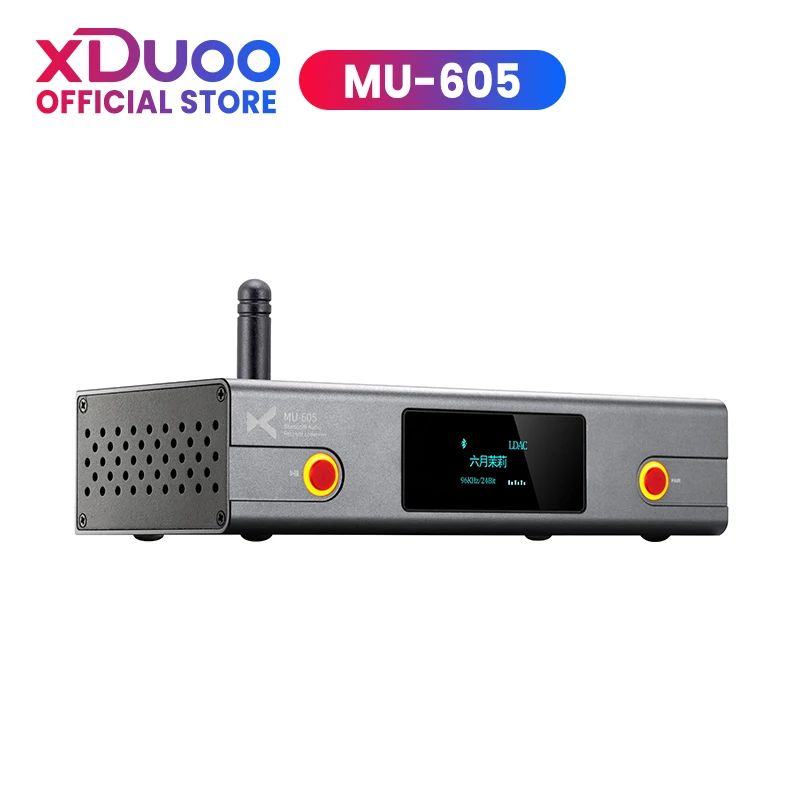 XDUOO MU605 HD Bluetooth 5.1 Dual DAC Chip Аудиоприемник Конвертер PCM24Bit/96kHz Поддержка SBC AAC aptX LL LDAC